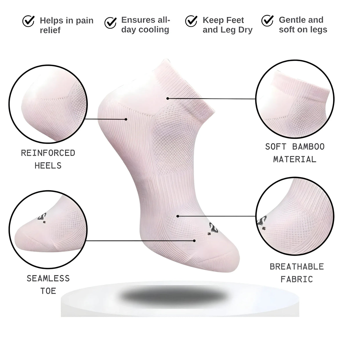 3_Pair Set Unisex Casual Cotton Printed Low Cut Socks (Multicolor)