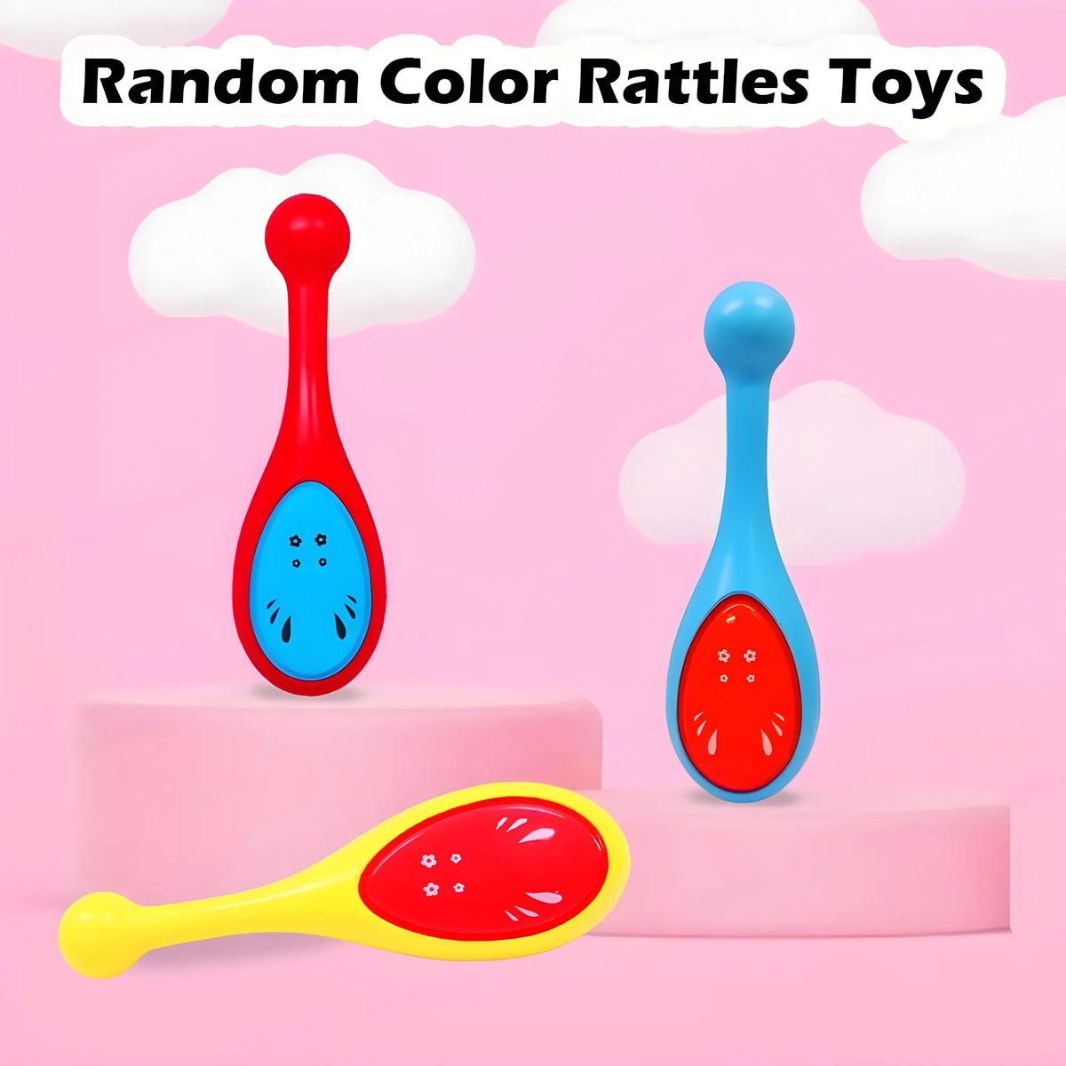 Pack Of_2 2 pcs set Tim rattle | Plastic | Toys | 3+ Months