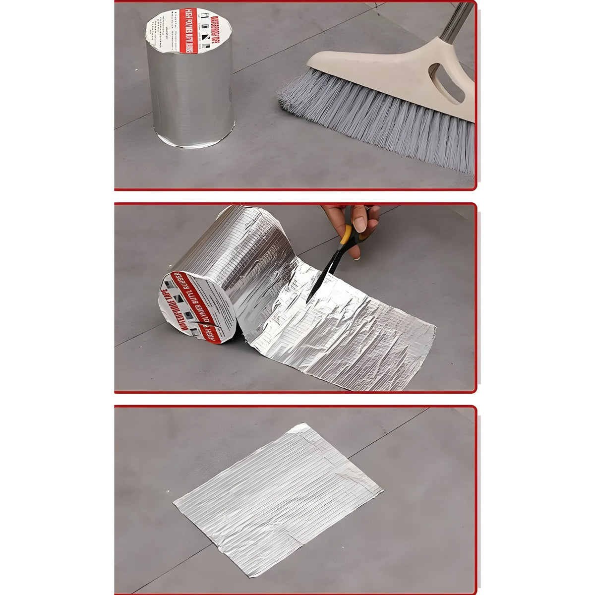 Aluminium Waterproof Foil Tape (4 Inch) (Silver)