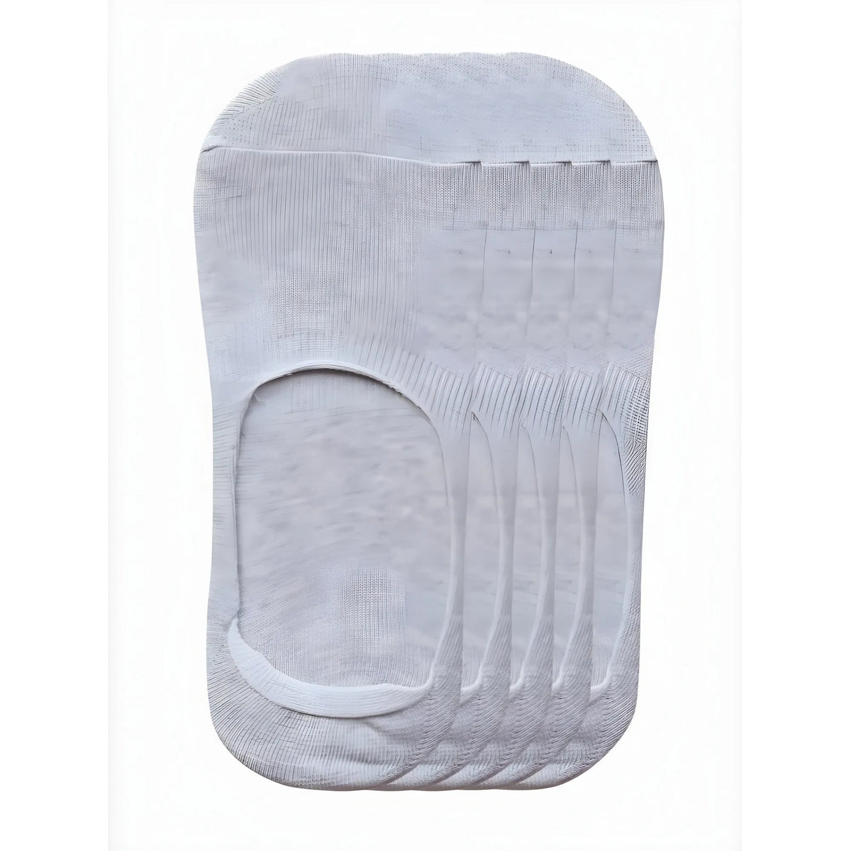 5 Pairs Unisex Casual Cotton Blended Solid No-show Socks (Light Grey)