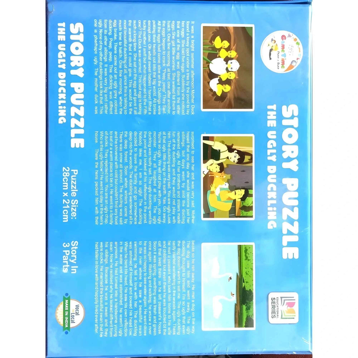 Vihana _Pcs Set Ugly Ducklingg Story Puzzle | Cardboard | Educational Toys | + Years