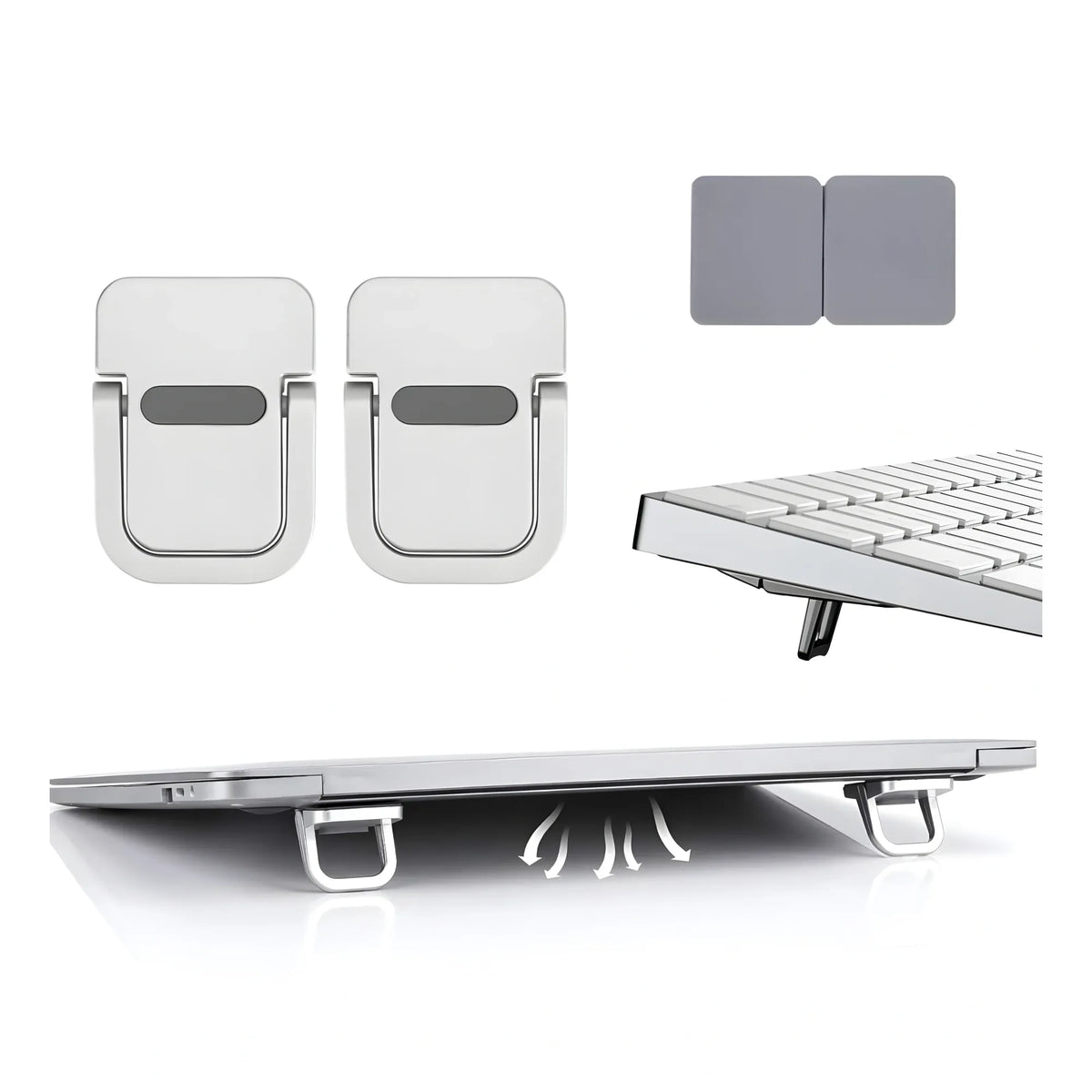 Metal Mini Laptop Stand (Silver)