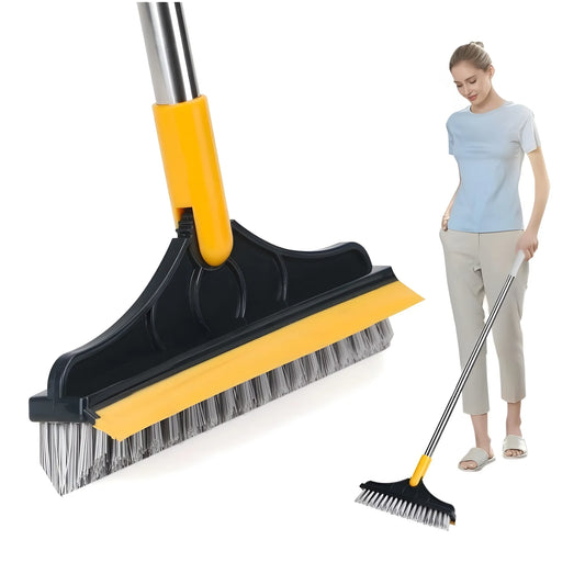 '- 2 in 1 Scrape Floor Scrubbing Brush (Multicolor)