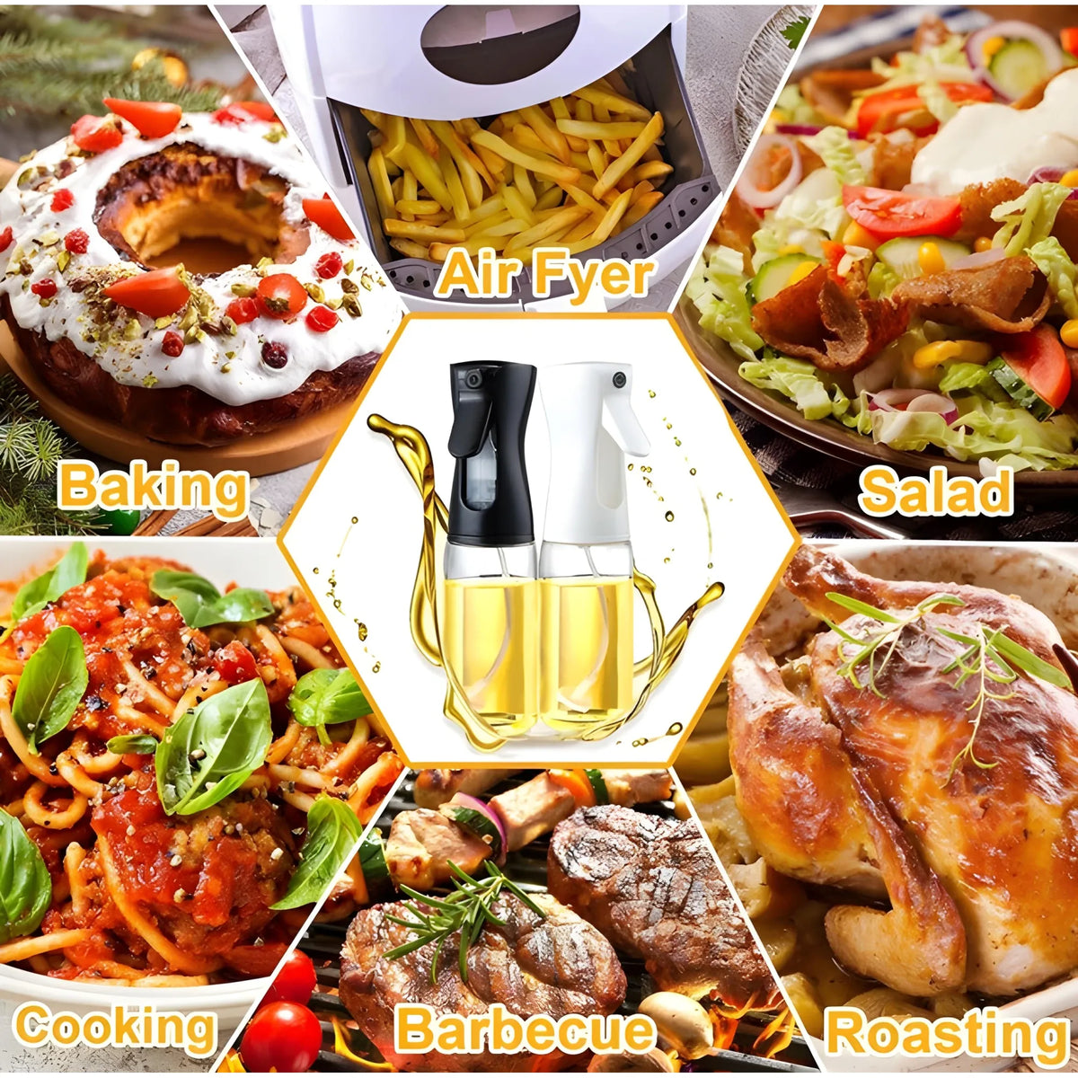 Oil Sprayer for Cooking (Black)