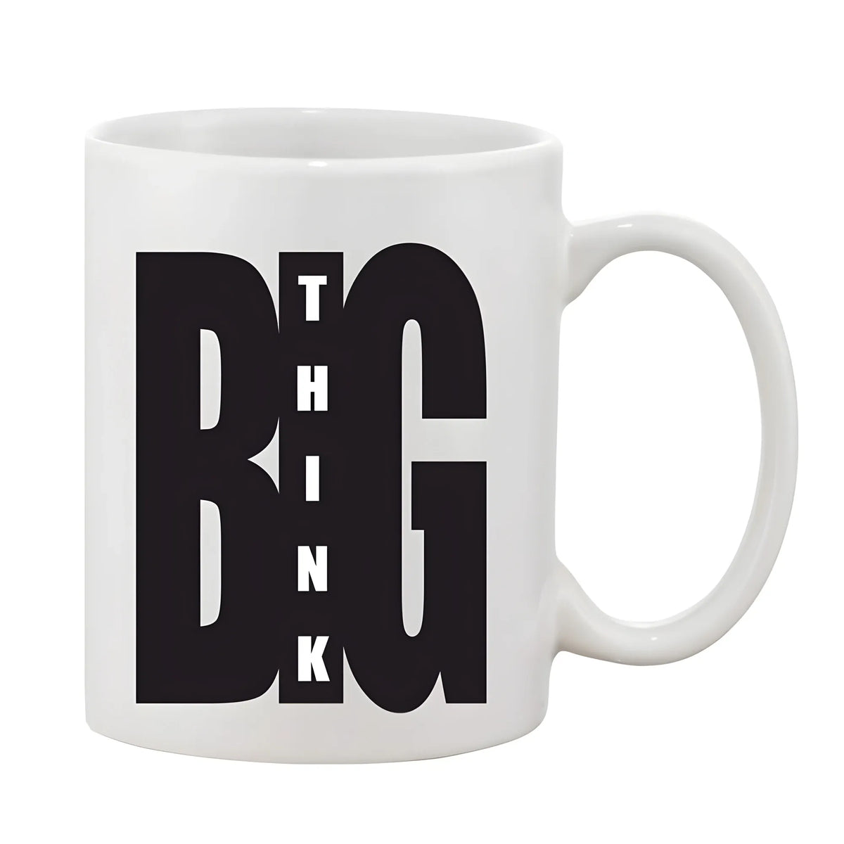 Printed Ceramic Coffee Mug - 1 Pieces, White, 11oz