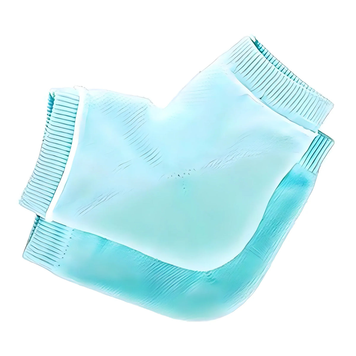 Pack of 2 Half Gel Cotton Heel Socks (Blue)