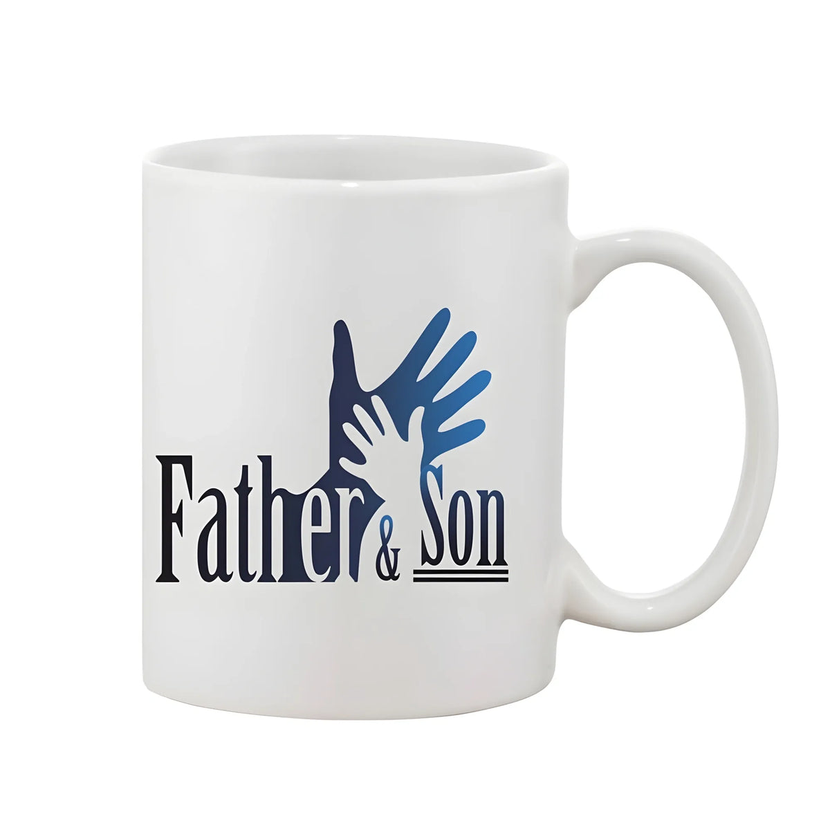 Printed Ceramic Coffee Mug - 1 Pieces, White, 11oz