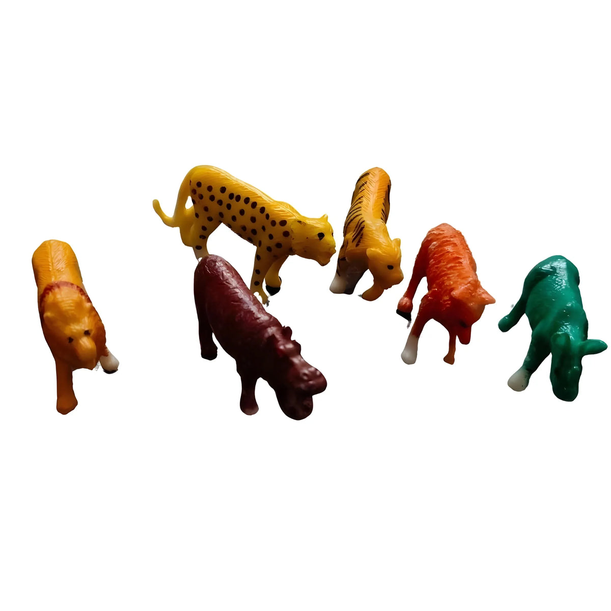 6_Pcs Set Wild Animals |   PVC  |   Toys| 1+ Years